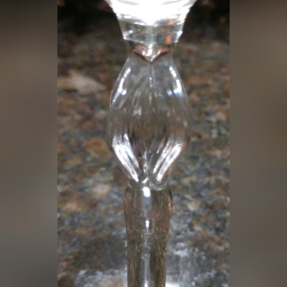 Set of Four Gold & Emerald Rimmed Crystal Wine/Cordial Glasses - Picture 4 of 4